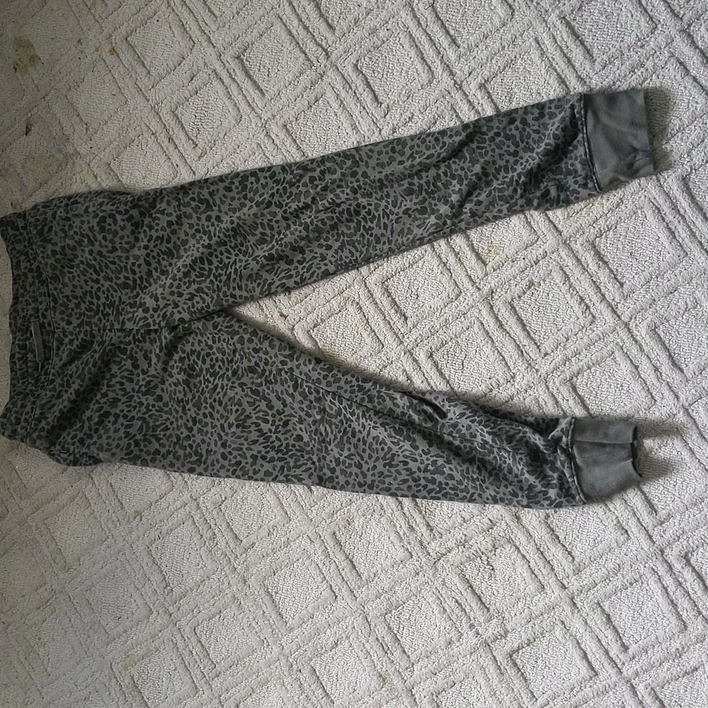 leopard print sweat pants